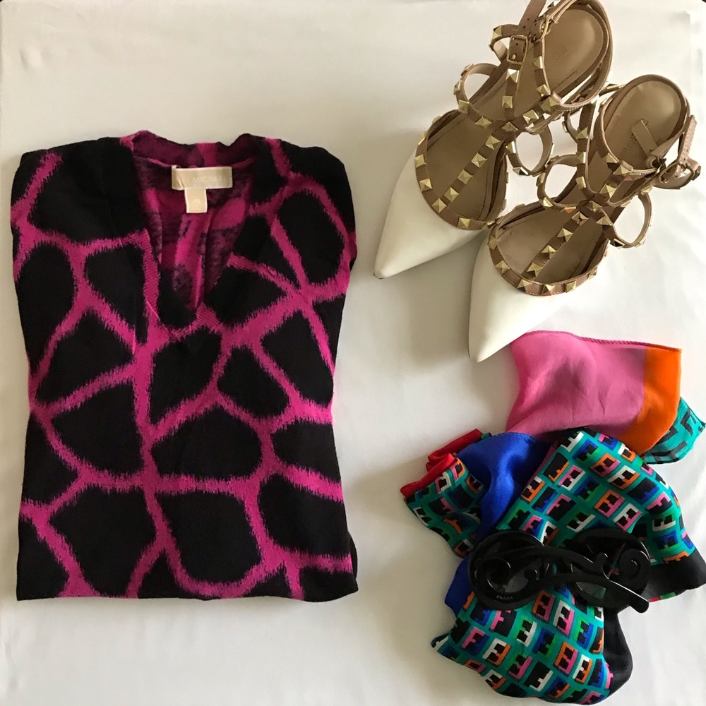 Michael Kors leopard cotton sweater